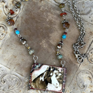 Choctaw Stallion Photo Necklace